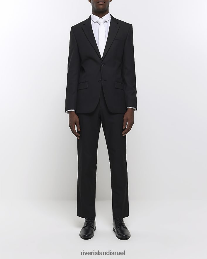 לבוש River Island חבילת סלים בכושר של 2 חולצות חכמות לבן גברים BDZ4085713