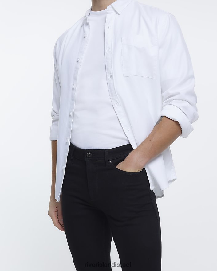 לבוש River Island חבילה של 2 ג'ינס בכושר סקיני שָׁחוֹר גברים BDZ4085824