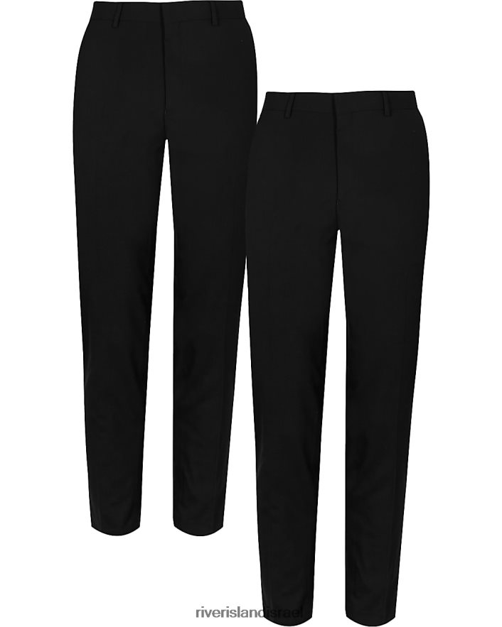 לבוש River Island חבילה של 2 מכנסיים סקיני שָׁחוֹר גברים BDZ4085914