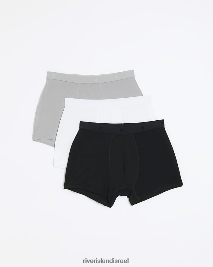 אביזרים River Island חבילה של 3 תא מטען מודלי אפור גברים BDZ4083036