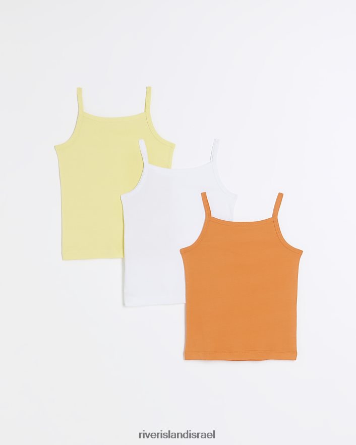 לבוש River Island מג ווסט 3 חבילה צהוב בנות BDZ4083610