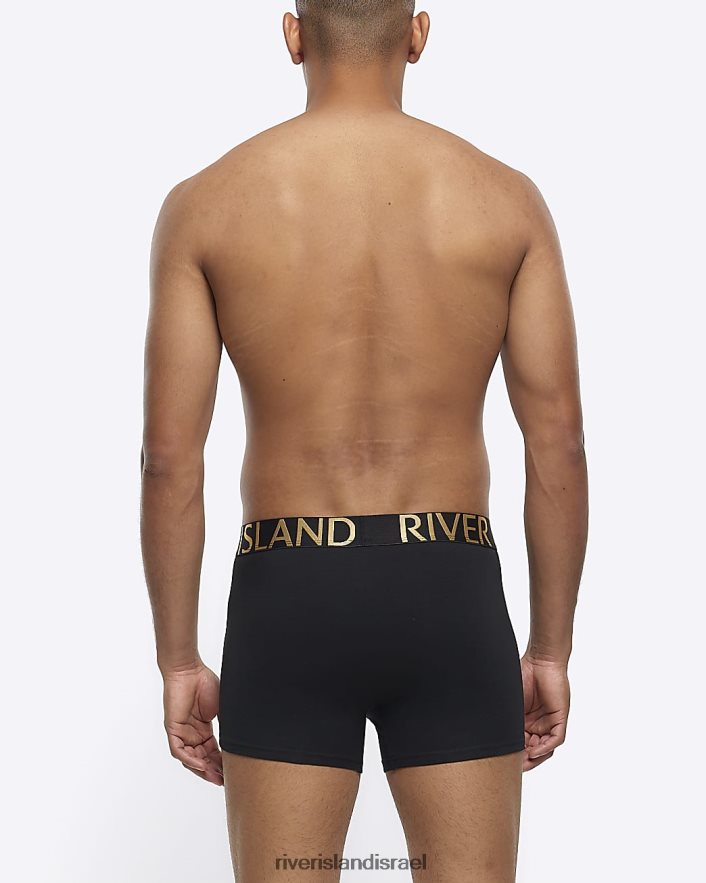 אביזרים River Island מארז בהתאמה רגילה של 4 תא מטען שָׁחוֹר גברים BDZ4082672