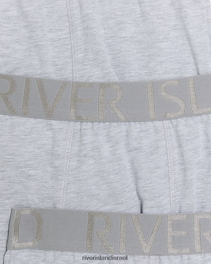 אביזרים River Island מארז בהתאמה רגילה של 4 תא מטען אפור גברים BDZ4082675