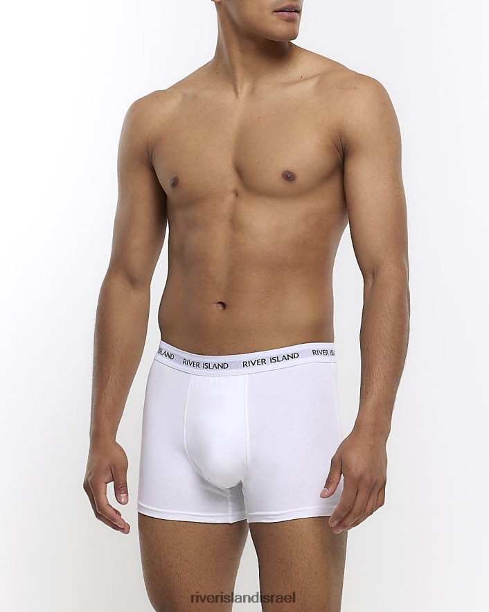 אביזרים River Island מארז בהתאמה רגילה של 4 תא מטען לבן גברים BDZ4082678