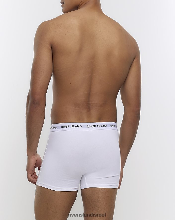 אביזרים River Island מארז בהתאמה רגילה של 4 תא מטען לבן גברים BDZ4082678