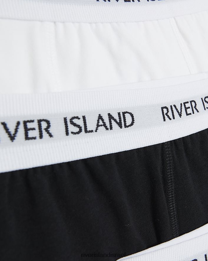 אביזרים River Island מארז בהתאמה רגילה של 4 גזעי צלעות שָׁחוֹר גברים BDZ4082889
