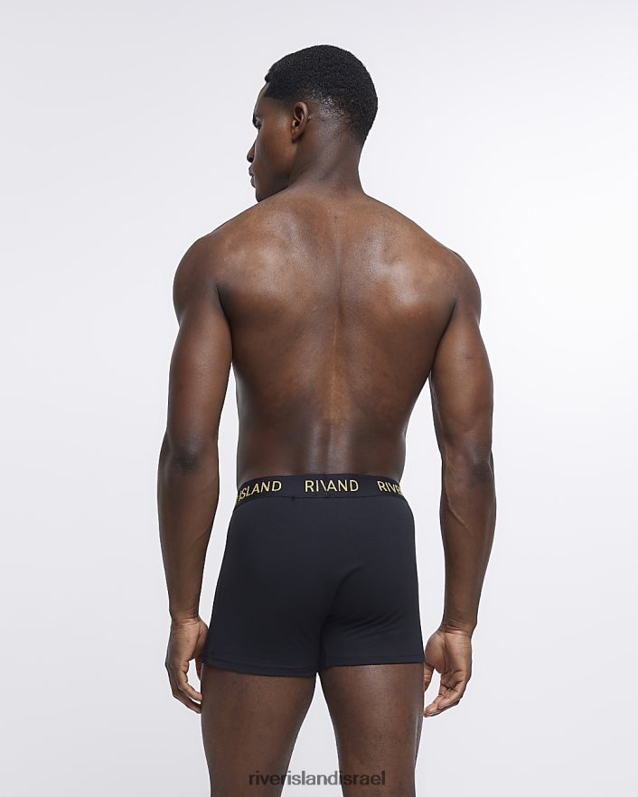 אביזרים River Island חבילה של 4 גזעי רי שָׁחוֹר גברים BDZ4083092