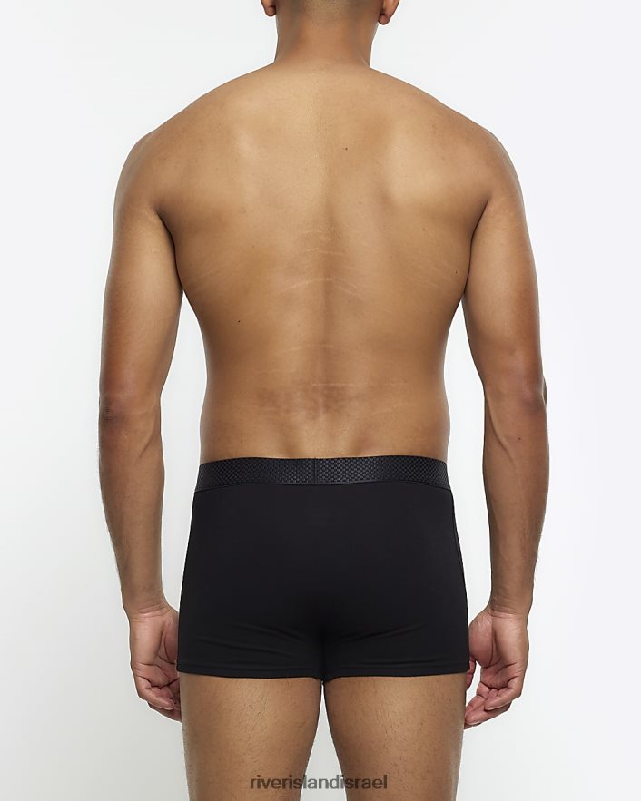 אביזרים River Island חבילה גיאומטרית של 4 תא מטען שָׁחוֹר גברים BDZ4085520