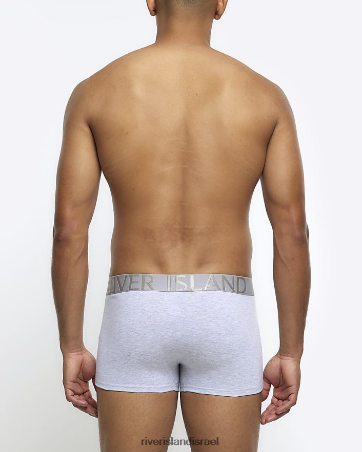 אביזרים River Island מארז בהתאמה רגילה של 4 תא מטען ri אפור גברים BDZ4082671