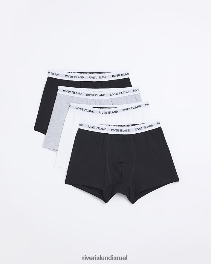 אביזרים River Island מארז של 4 בוקסר ri אפור גברים BDZ4083095