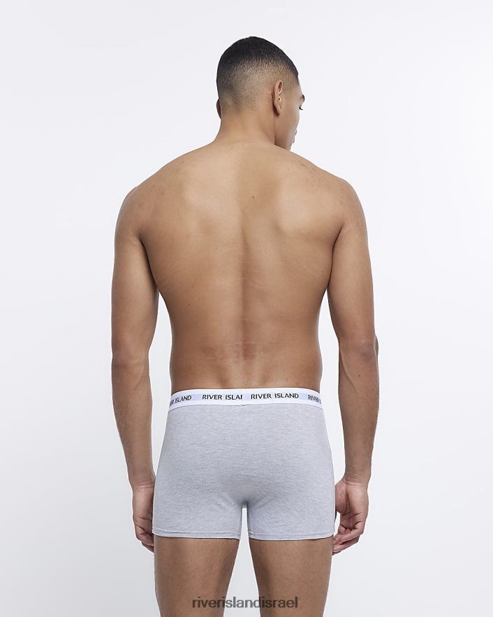 אביזרים River Island מארז של 4 בוקסר ri אפור גברים BDZ4083095