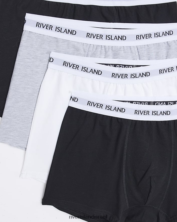 אביזרים River Island מארז של 4 בוקסר ri אפור גברים BDZ4083095