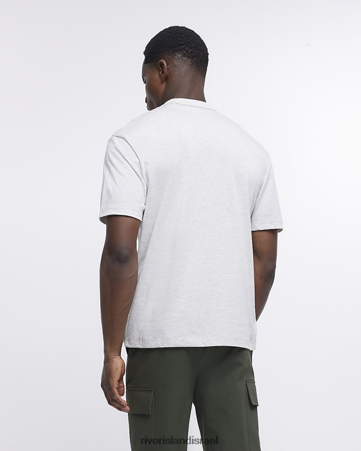 לבוש River Island מארז של 5 חולצות בכושר רגיל שָׁחוֹר גברים BDZ4082447