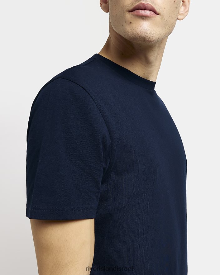 לבוש River Island חבילה של 5 חולצות בגזרת דק חיל הים גברים BDZ4082962