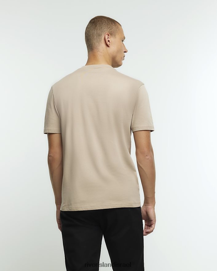 לבוש River Island חבילה של 5 חולצות בגזרת דק שָׁחוֹר גברים BDZ4082963