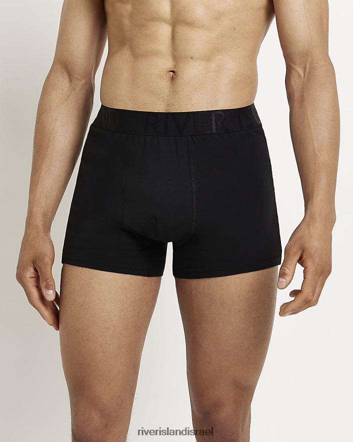 אביזרים River Island מארז של 5 בוקסר רצועת מותן שָׁחוֹר גברים BDZ4083123