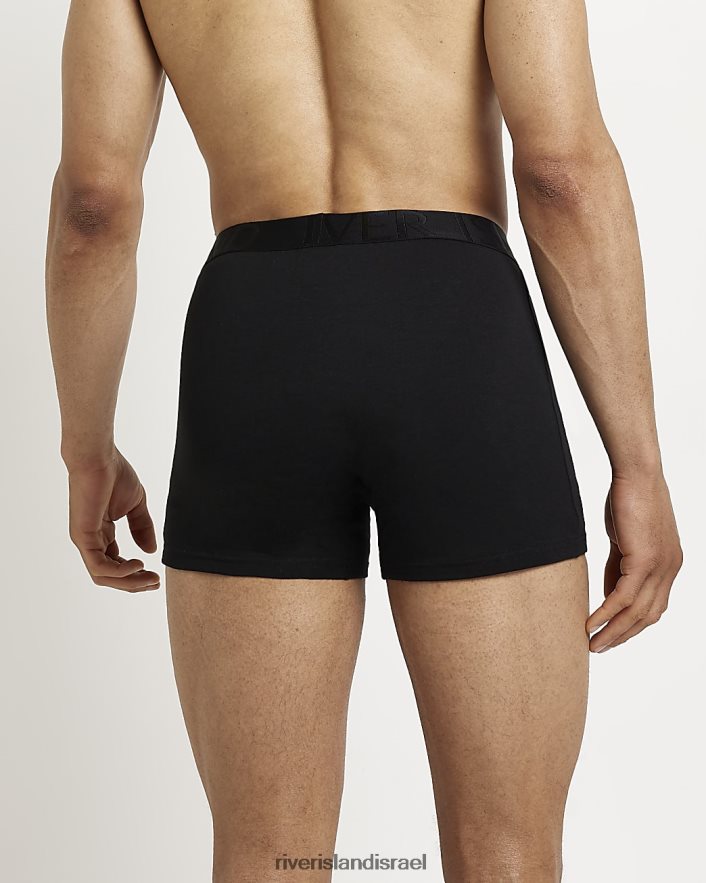 אביזרים River Island מארז של 5 בוקסר רצועת מותן שָׁחוֹר גברים BDZ4083123