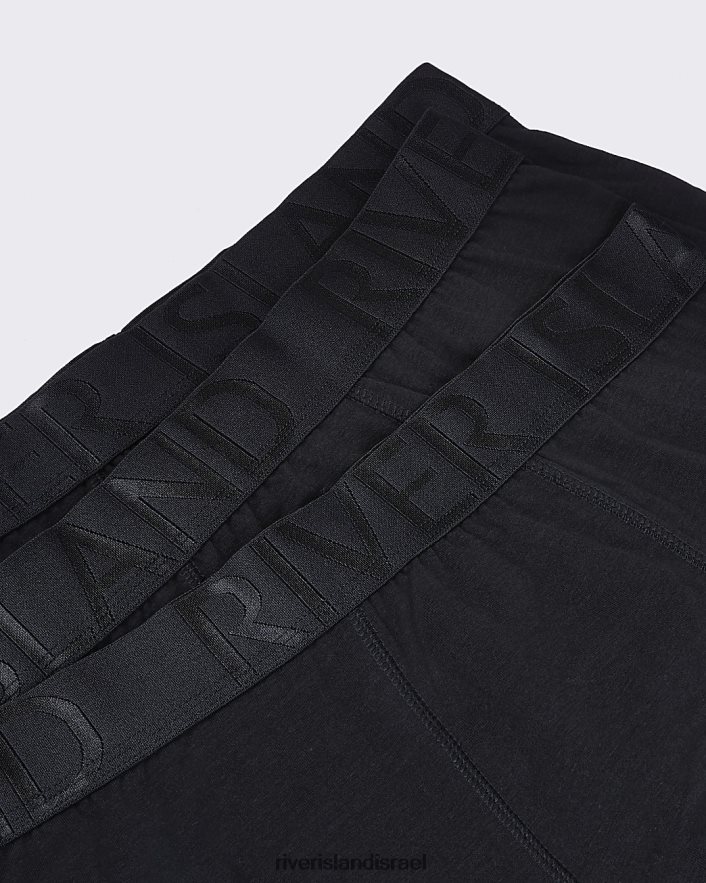 אביזרים River Island מארז של 5 בוקסר רצועת מותן שָׁחוֹר גברים BDZ4083123