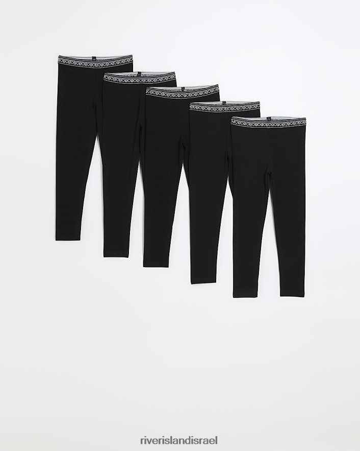 לבוש River Island חותלות 5 חבילה שָׁחוֹר בנות BDZ4086248