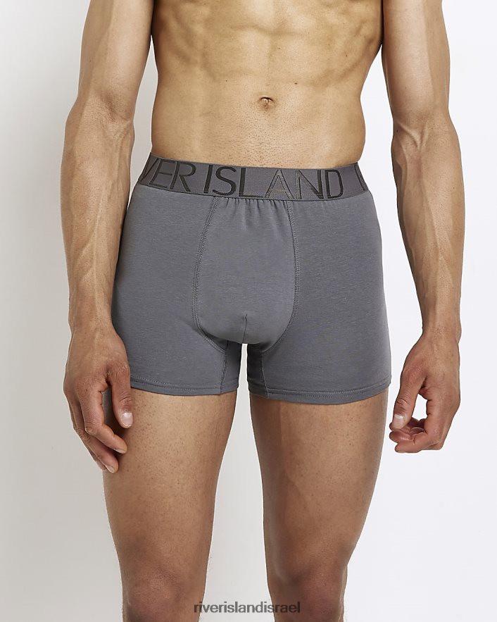 אביזרים River Island מארז של 5 בוקסר ri אפור גברים BDZ4083124