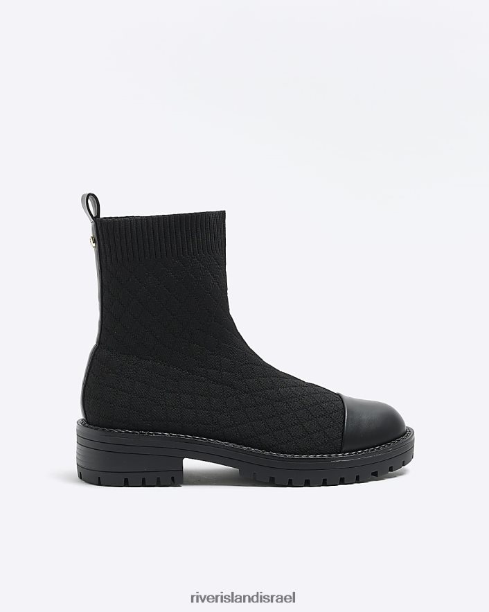 הַנעָלָה River Island מגפי גרב מרופדות שָׁחוֹר נשים BDZ4081029