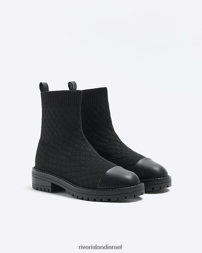 הַנעָלָה River Island מגפי גרב מרופדות שָׁחוֹר נשים BDZ4081029