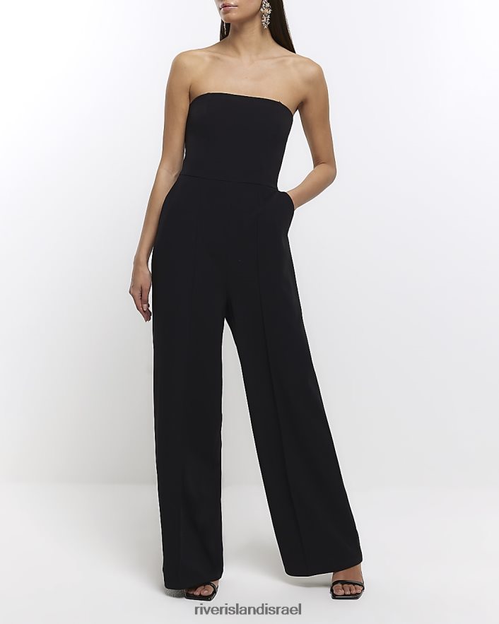 לבוש River Island סרבל בנדו שָׁחוֹר נשים BDZ4081033