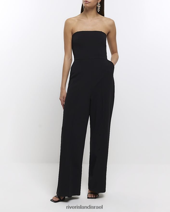 לבוש River Island סרבל בנדו שָׁחוֹר נשים BDZ4081033