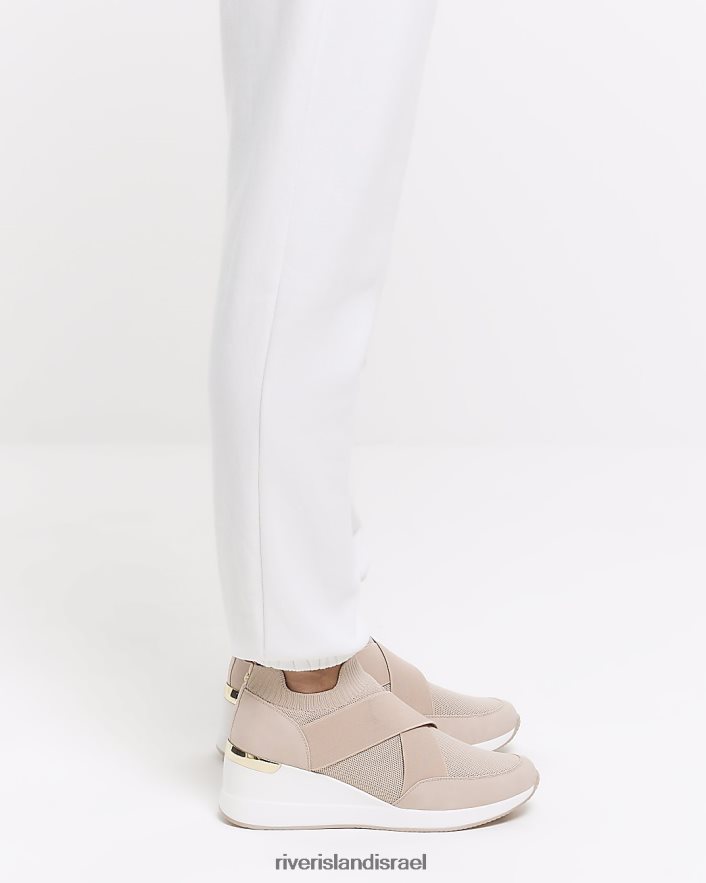 הַנעָלָה River Island נעלי טריז סרוגות וָרוֹד נשים BDZ4081122