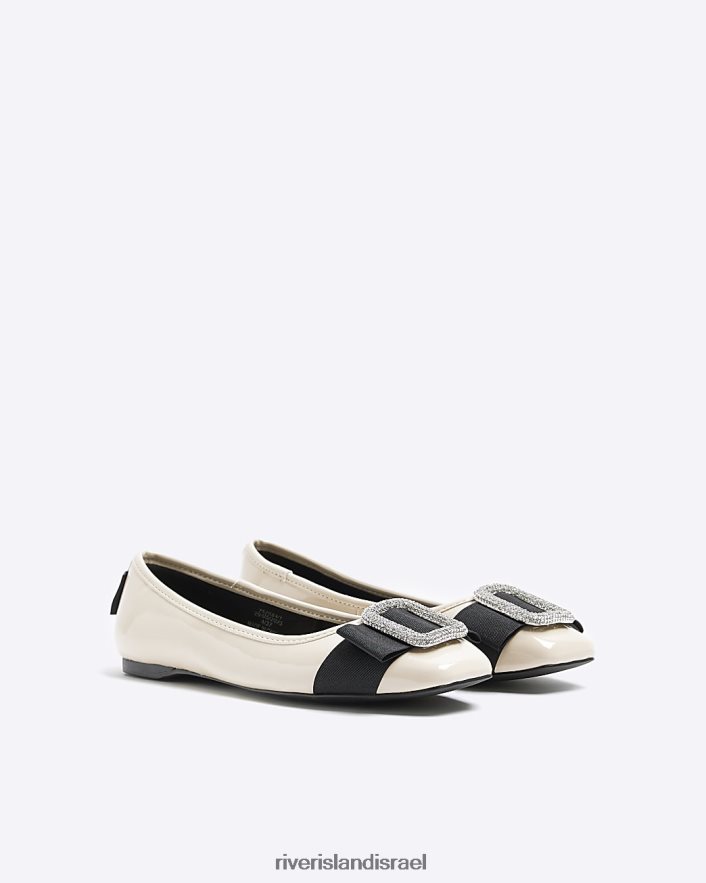 הַנעָלָה River Island נעלי בלט מעוטרות בז' נשים BDZ4081132