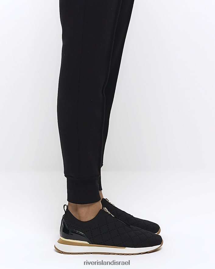 הַנעָלָה River Island נעלי רוכסן מרופדות שָׁחוֹר נשים BDZ4081188