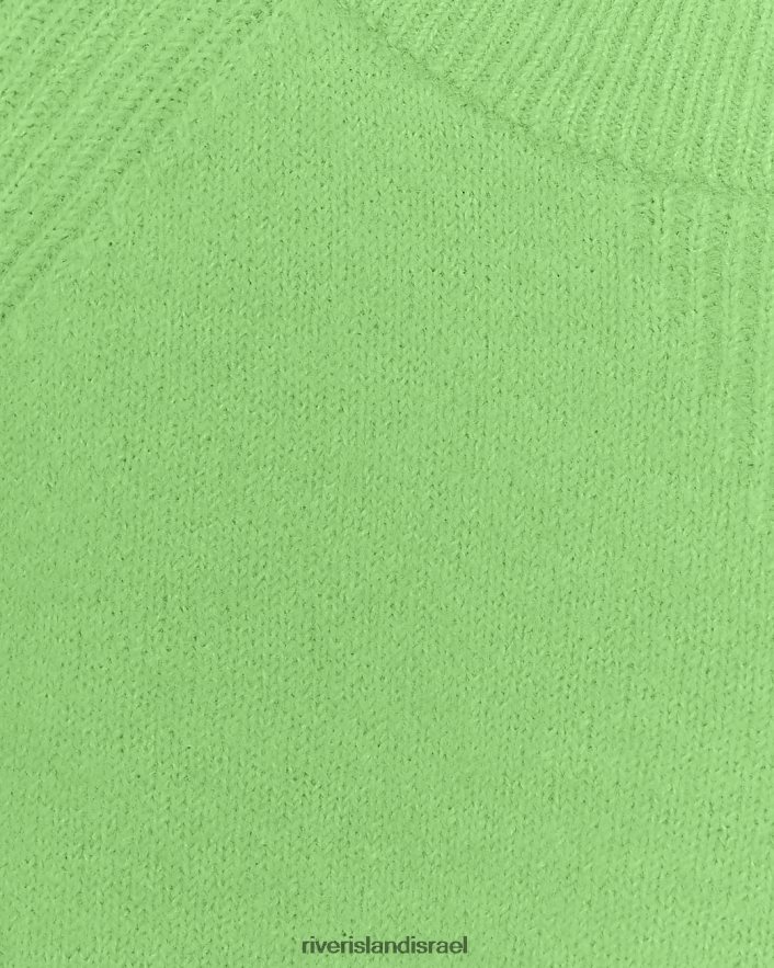 לבוש River Island מגשר סרוג ירוק נשים BDZ408122