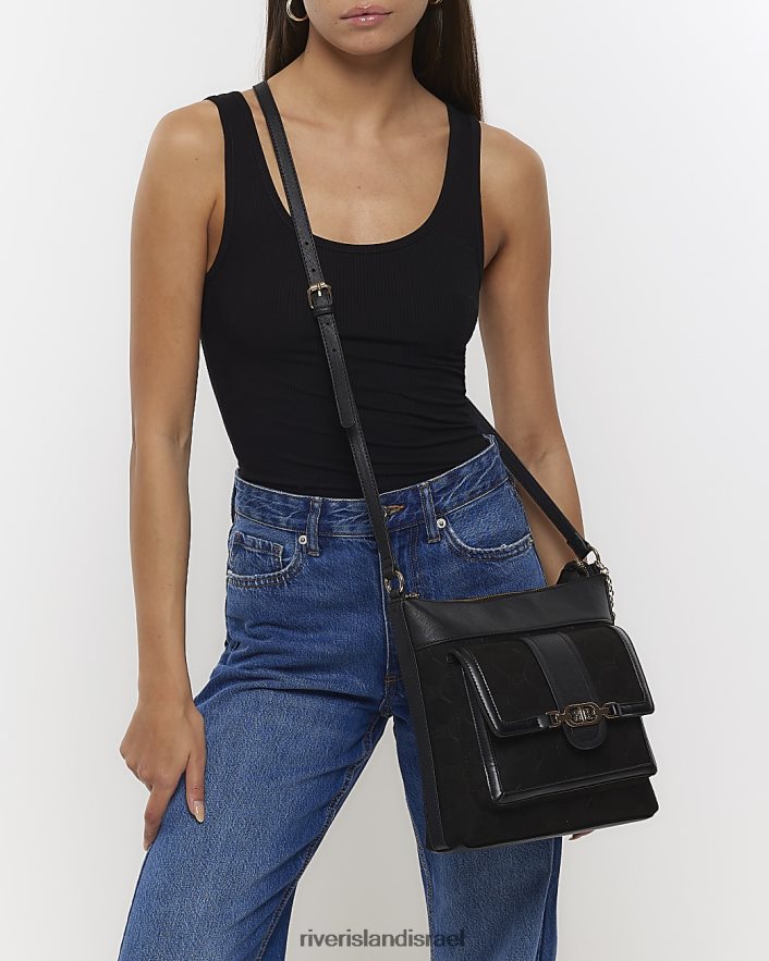 אביזרים River Island תיק צולב גוף שָׁחוֹר נשים BDZ4081269