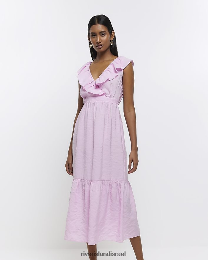 לבוש River Island שמלת מידי נדנדה וָרוֹד נשים BDZ4081405