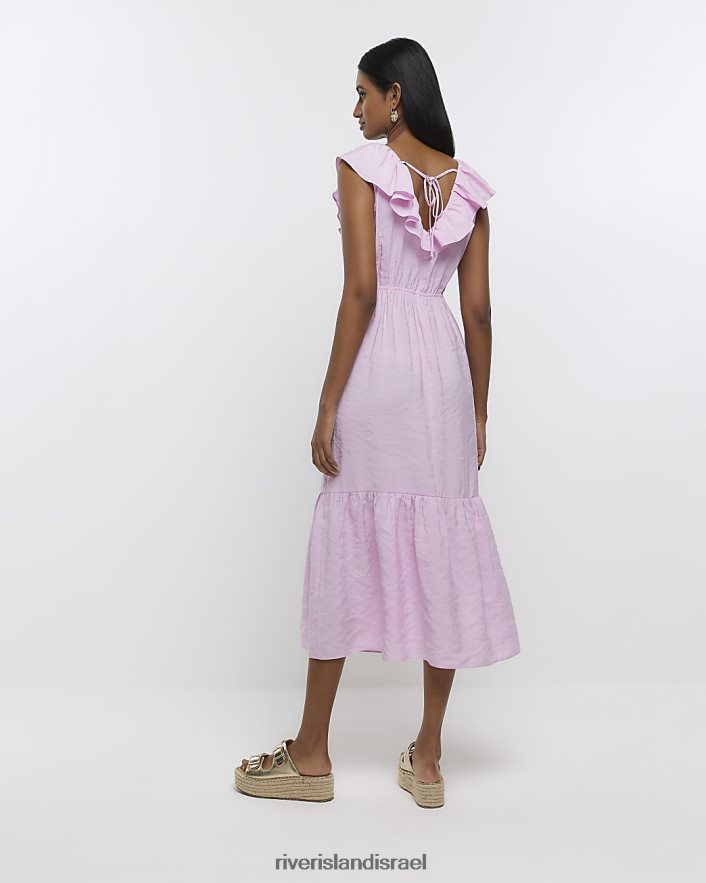 לבוש River Island שמלת מידי נדנדה וָרוֹד נשים BDZ4081405