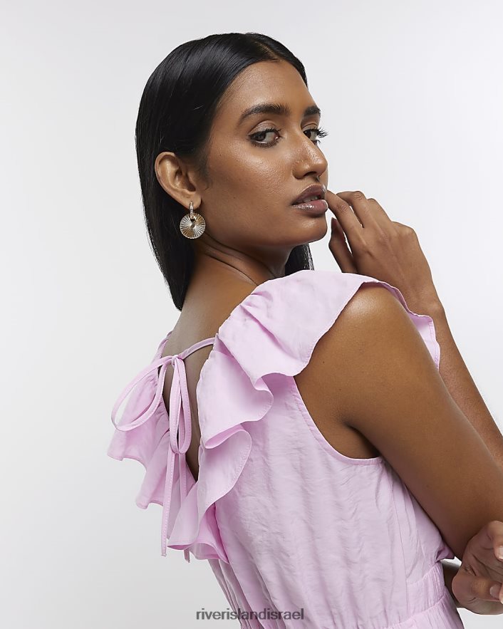 לבוש River Island שמלת מידי נדנדה וָרוֹד נשים BDZ4081405