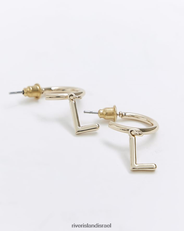 אביזרים River Island עגילי חישוק ראשוניים זהב נשים BDZ4081418