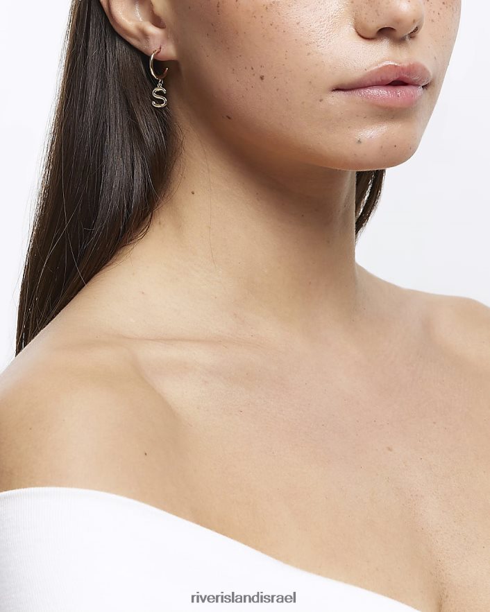 אביזרים River Island עגילי החישוק הראשוניים זהב נשים BDZ4081420