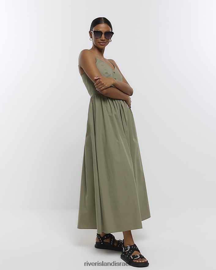 לבוש River Island שמלת מידי סקייטר חָקִי נשים BDZ4081456