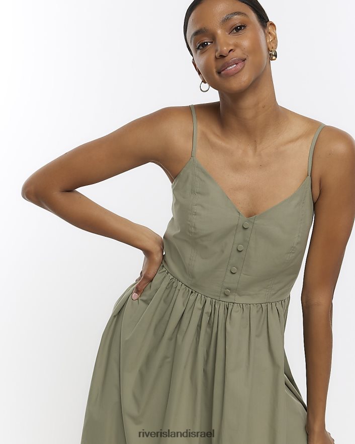 לבוש River Island שמלת מידי סקייטר חָקִי נשים BDZ4081456