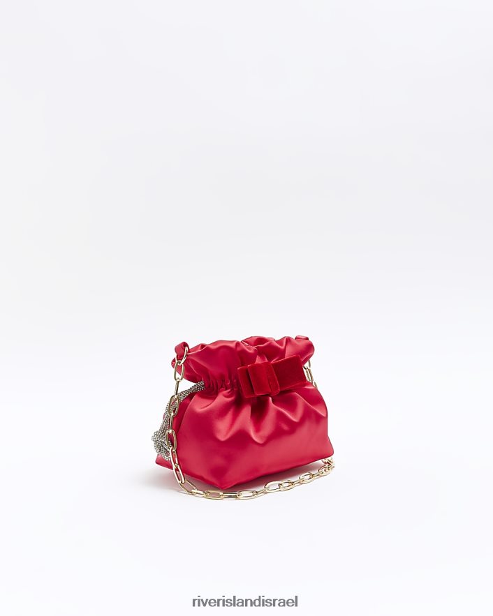 אביזרים River Island תיק שרוך סאטן וָרוֹד נשים BDZ4081485