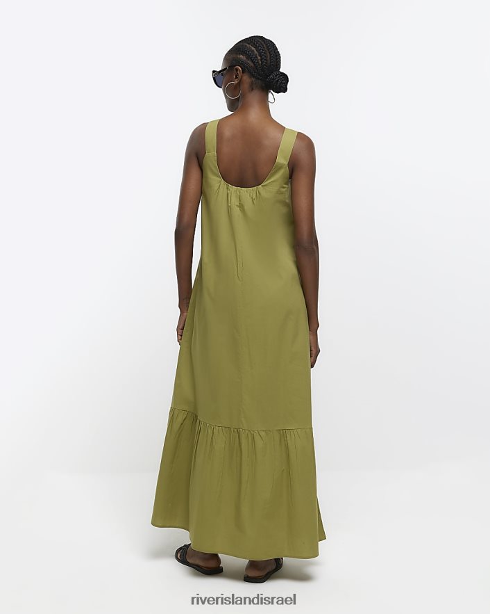 לבוש River Island שמלת מידי חָקִי נשים BDZ4081605