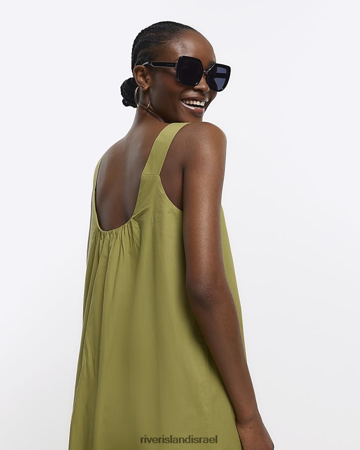 לבוש River Island שמלת מידי חָקִי נשים BDZ4081605