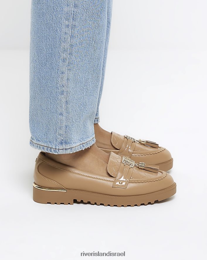 הַנעָלָה River Island נעלי בולטות בז' נשים BDZ408162