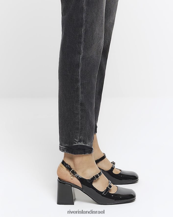 הַנעָלָה River Island נעלי עקב בלוק שָׁחוֹר נשים BDZ4081660