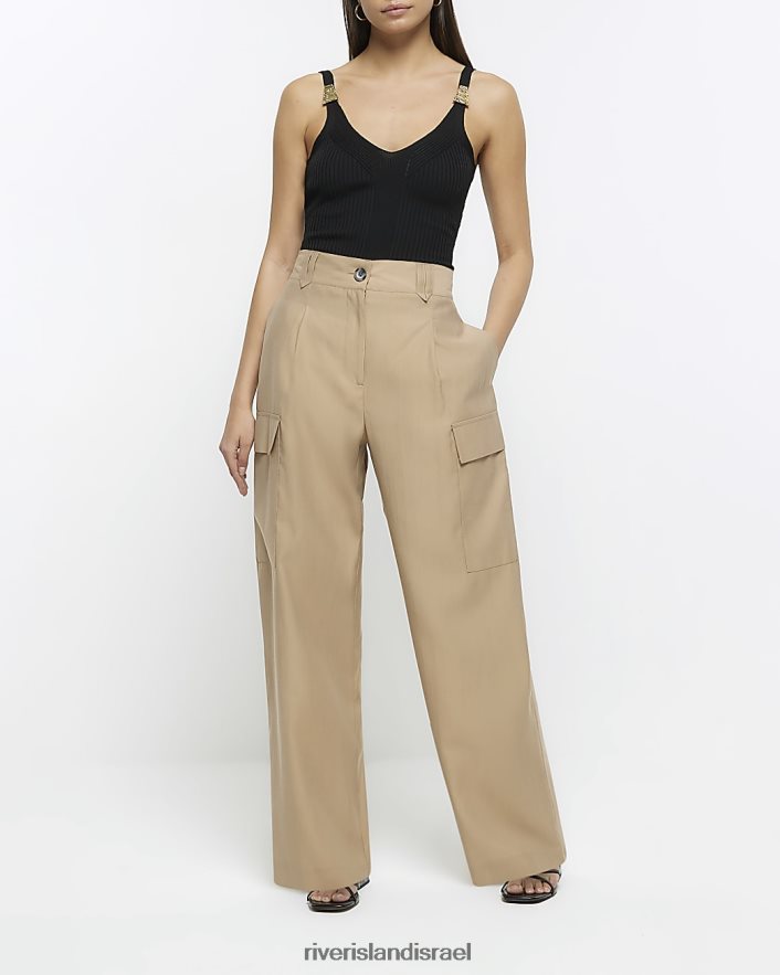 לבוש River Island אפוד משולש מצולע שָׁחוֹר נשים BDZ4081738