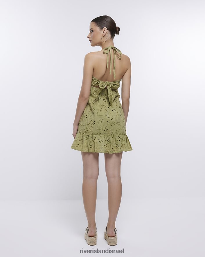 לבוש River Island שמלת מיני ברודי חָקִי נשים BDZ4081751