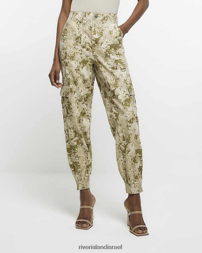 לבוש River Island מכנסי קרגו בהדפס קאמו חָקִי נשים BDZ4081790