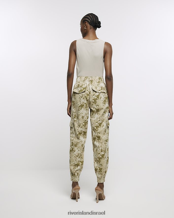 לבוש River Island מכנסי קרגו בהדפס קאמו חָקִי נשים BDZ4081790