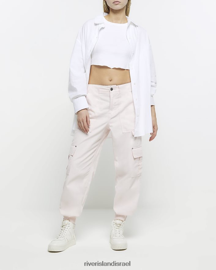 לבוש River Island מכנסי מטען וָרוֹד נשים BDZ4081791